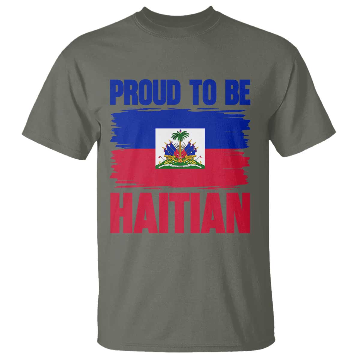 Proud To Be Haitian T Shirt Haiti Flag Heritage Pride