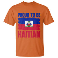 Proud To Be Haitian T Shirt Haiti Flag Heritage Pride