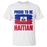 Proud To Be Haitian T Shirt Haiti Flag Heritage Pride