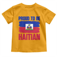 Proud To Be Haitian Toddler T Shirt Haiti Flag Heritage Pride