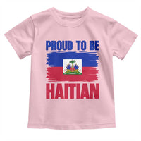 Proud To Be Haitian Toddler T Shirt Haiti Flag Heritage Pride