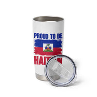 Proud To Be Haitian Tumbler Cup Haiti Flag Heritage Pride