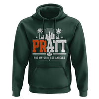 Pratt for Mayor of Los Angeles Retro Skyline Graphic Hoodie Support Local Leadership LA City California Pride