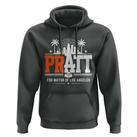 Pratt for Mayor of Los Angeles Retro Skyline Graphic Hoodie Support Local Leadership LA City California Pride