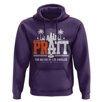 Pratt for Mayor of Los Angeles Retro Skyline Graphic Hoodie Support Local Leadership LA City California Pride