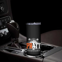 Pratt for Mayor of Los Angeles Retro Skyline Graphic Skinny Tumbler Support Local Leadership LA City California Pride