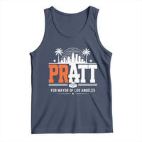 Pratt for Mayor of Los Angeles Retro Skyline Graphic Tank Top Support Local Leadership LA City California Pride