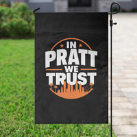 In Pratt We Trust Los Angeles Skyline Graphic Garden Flag Patriotic LA City California Pride Local Leadership