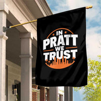 In Pratt We Trust Los Angeles Skyline Graphic Garden Flag Patriotic LA City California Pride Local Leadership