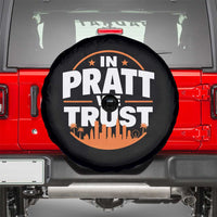 In Pratt We Trust Los Angeles Skyline Graphic Spare Tire Cover Patriotic LA City California Pride Local Leadership