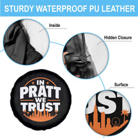 In Pratt We Trust Los Angeles Skyline Graphic Spare Tire Cover Patriotic LA City California Pride Local Leadership