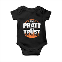 In Pratt We Trust Los Angeles Skyline Graphic Baby Onesie Patriotic LA City California Pride Local Leadership