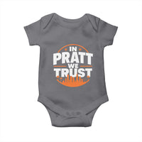 In Pratt We Trust Los Angeles Skyline Graphic Baby Onesie Patriotic LA City California Pride Local Leadership