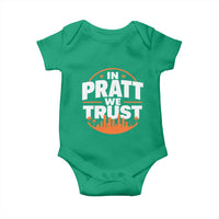 In Pratt We Trust Los Angeles Skyline Graphic Baby Onesie Patriotic LA City California Pride Local Leadership