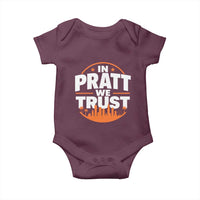 In Pratt We Trust Los Angeles Skyline Graphic Baby Onesie Patriotic LA City California Pride Local Leadership