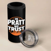 In Pratt We Trust Los Angeles Skyline Graphic 4 in 1 Can Cooler Tumbler Patriotic LA City California Pride Local Leadership