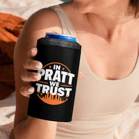 In Pratt We Trust Los Angeles Skyline Graphic 4 in 1 Can Cooler Tumbler Patriotic LA City California Pride Local Leadership