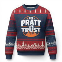 In Pratt We Trust Los Angeles Skyline Graphic Ugly Christmas Sweater Patriotic LA City California Pride Local Leadership