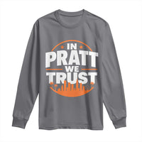 In Pratt We Trust Los Angeles Skyline Graphic Long Sleeve Shirt Patriotic LA City California Pride Local Leadership
