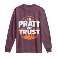 In Pratt We Trust Los Angeles Skyline Graphic Long Sleeve Shirt Patriotic LA City California Pride Local Leadership