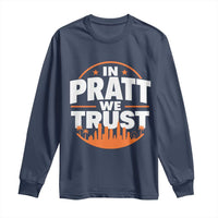 In Pratt We Trust Los Angeles Skyline Graphic Long Sleeve Shirt Patriotic LA City California Pride Local Leadership