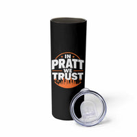 In Pratt We Trust Los Angeles Skyline Graphic Skinny Tumbler Patriotic LA City California Pride Local Leadership