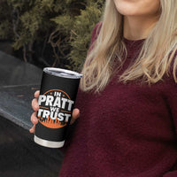 In Pratt We Trust Los Angeles Skyline Graphic Tumbler Cup Patriotic LA City California Pride Local Leadership