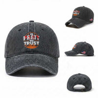 In Pratt We Trust Los Angeles Skyline Graphic Washed Cotton Baseball Cap Patriotic LA City California Pride Local Leadership