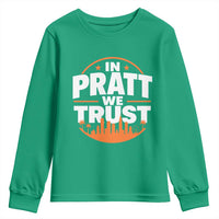 In Pratt We Trust Los Angeles Skyline Graphic Youth Sweatshirt Patriotic LA City California Pride Local Leadership