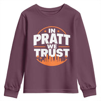 In Pratt We Trust Los Angeles Skyline Graphic Youth Sweatshirt Patriotic LA City California Pride Local Leadership
