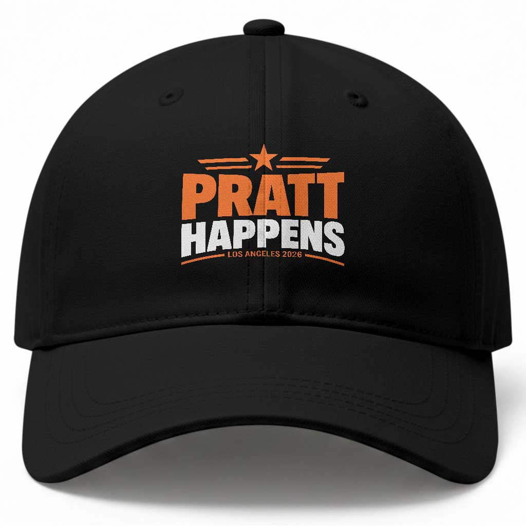 Pratt Happens Los Angeles 2026 Baseball Cap Funny Political Patriotic LA City California Pride Leadership