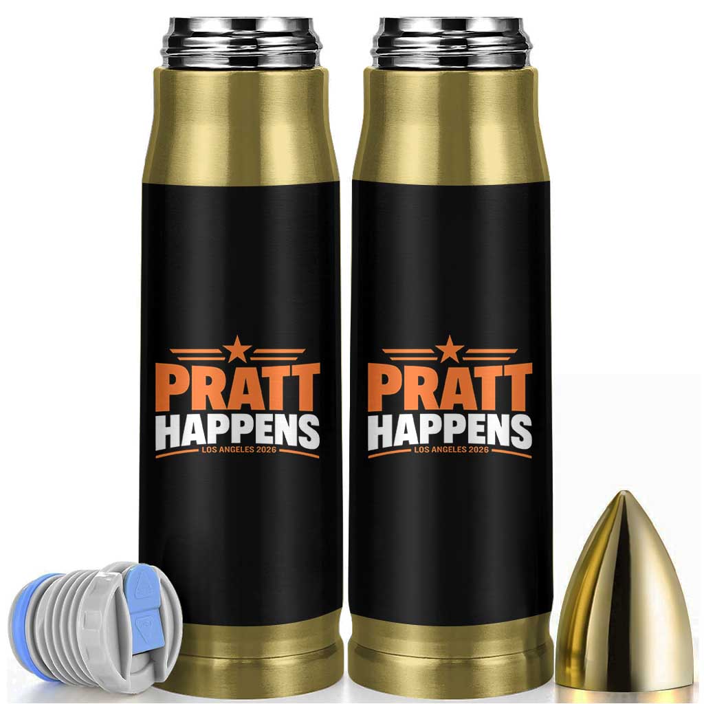 Pratt Happens Los Angeles 2026 Bullet Tumbler Funny Political Patriotic LA City California Pride Leadership