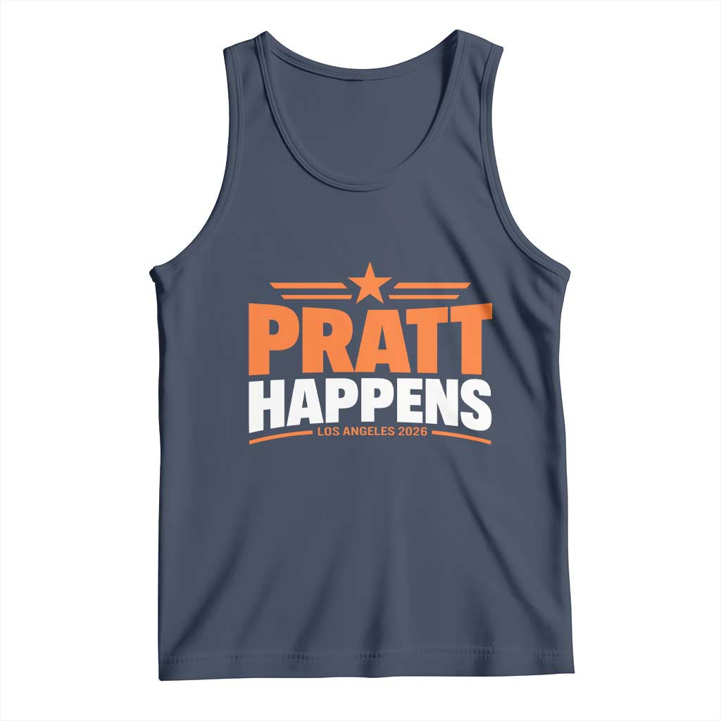Pratt Happens Los Angeles 2026 Tank Top Funny Political Patriotic LA City California Pride Leadership