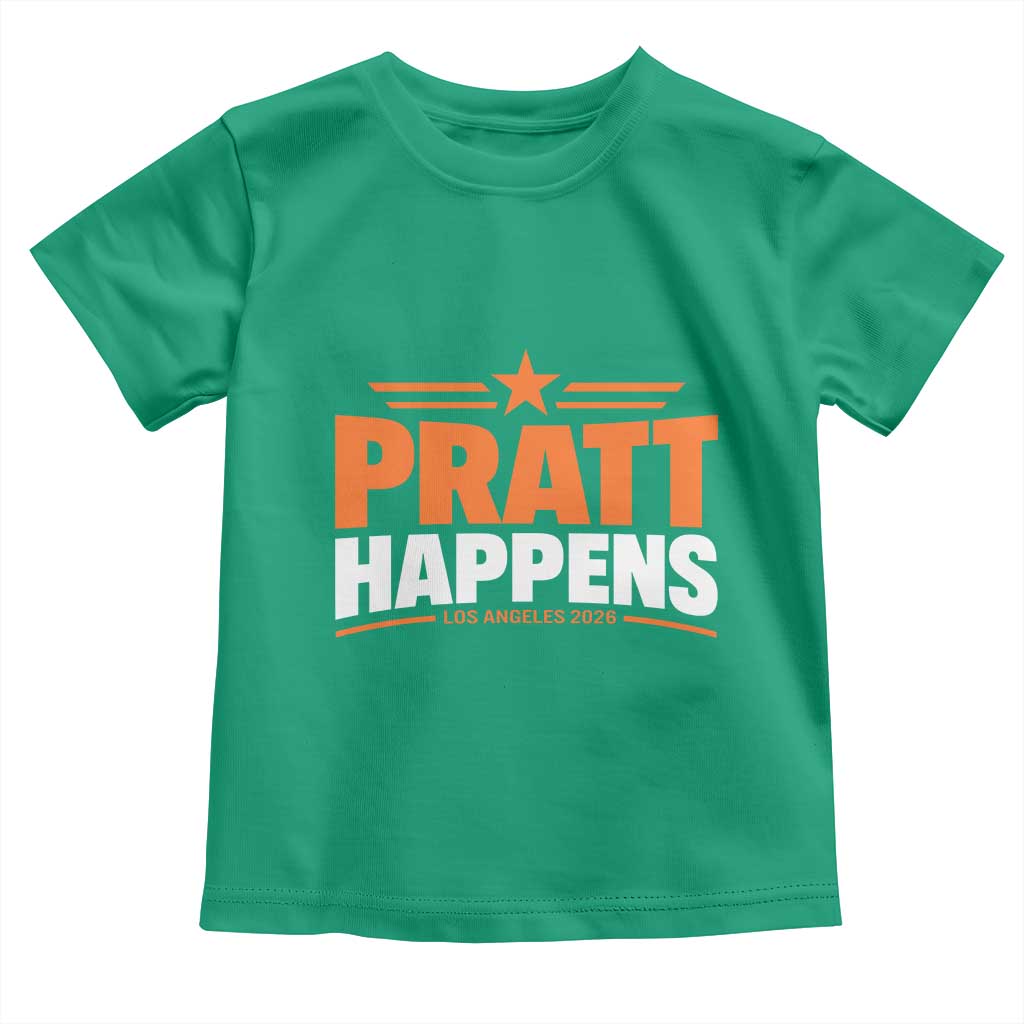 Pratt Happens Los Angeles 2026 Toddler T Shirt Funny Political Patriotic LA City California Pride Leadership