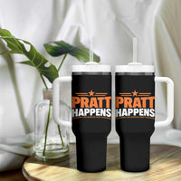 Pratt Happens Los Angeles 2026 Tumbler With Handle Funny Political Patriotic LA City California Pride Leadership