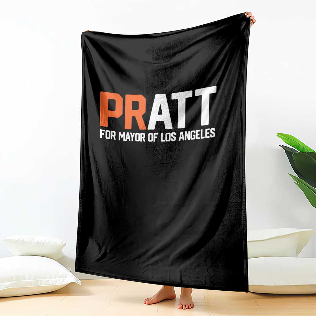 Pratt for Mayor Los Angeles Throw Blanket LA City Caliornia Pride Political Campaign Supporter