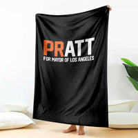 Pratt for Mayor Los Angeles Throw Blanket LA City Caliornia Pride Political Campaign Supporter