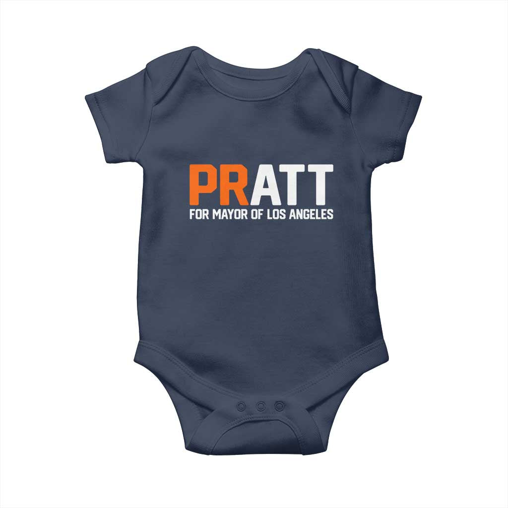 Pratt for Mayor Los Angeles Baby Onesie LA City Caliornia Pride Political Campaign Supporter