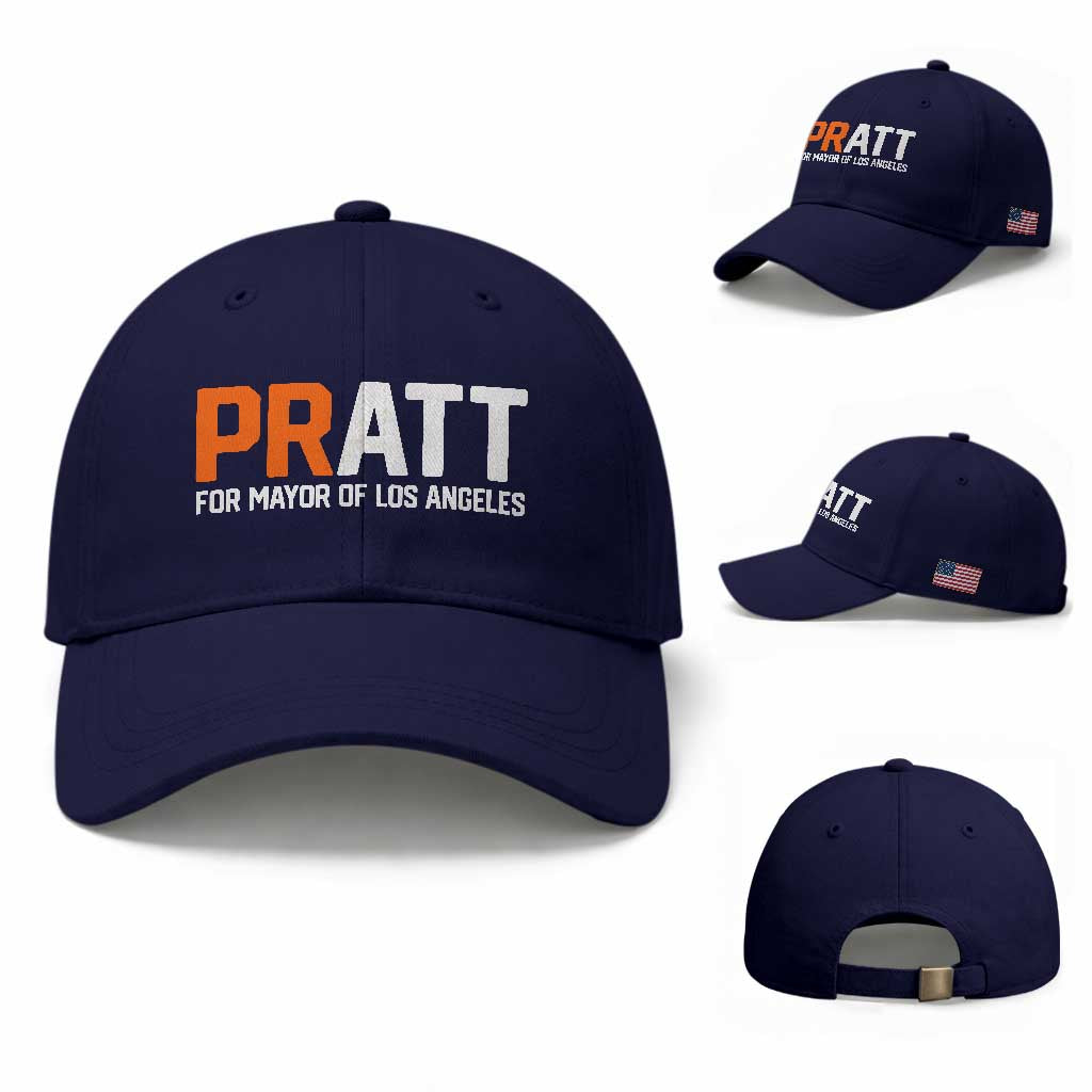 Pratt for Mayor Los Angeles Baseball Cap LA City Caliornia Pride Political Campaign Supporter