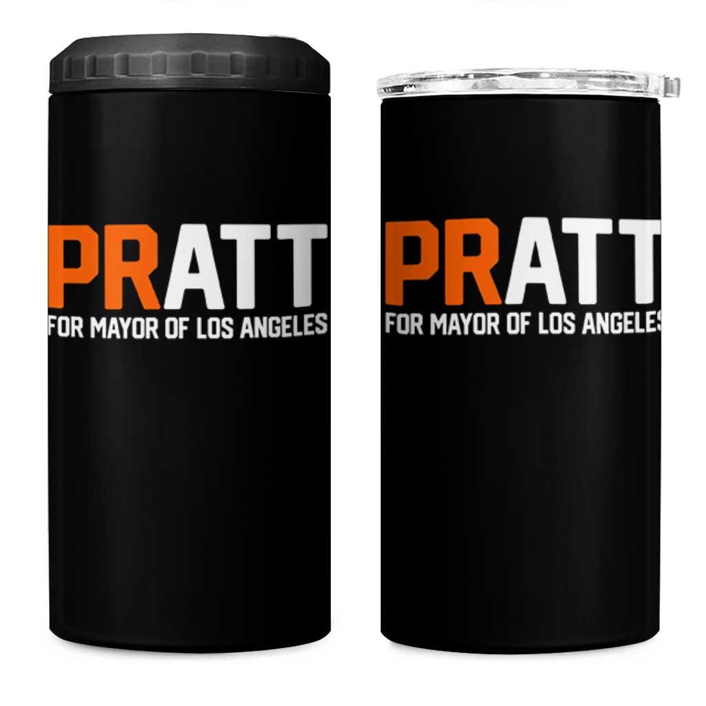 Pratt for Mayor Los Angeles 4 in 1 Can Cooler Tumbler LA City Caliornia Pride Political Campaign Supporter