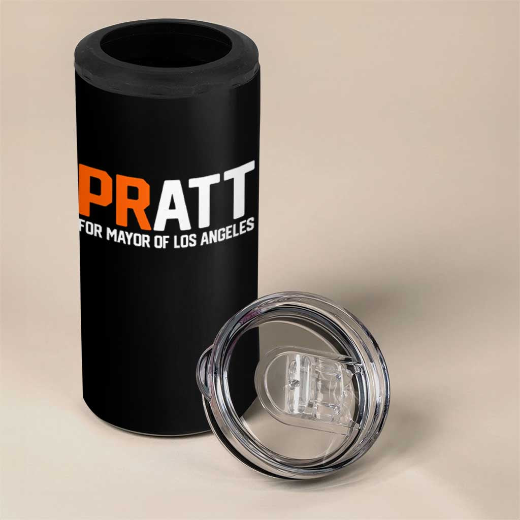 Pratt for Mayor Los Angeles 4 in 1 Can Cooler Tumbler LA City Caliornia Pride Political Campaign Supporter