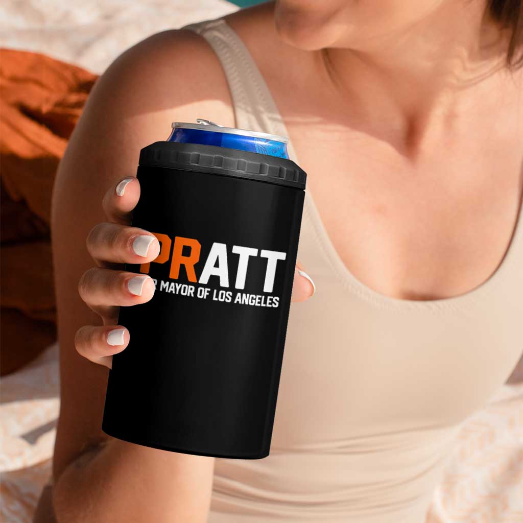 Pratt for Mayor Los Angeles 4 in 1 Can Cooler Tumbler LA City Caliornia Pride Political Campaign Supporter