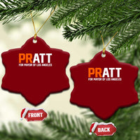 Pratt for Mayor Los Angeles Ceramic Ornament LA City Caliornia Pride Political Campaign Supporter