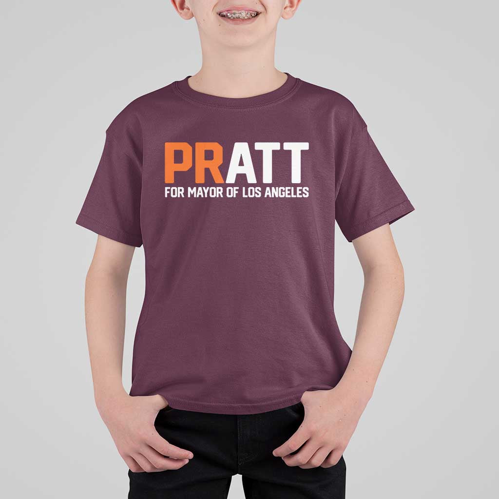 Pratt for Mayor Los Angeles T Shirt For Kid LA City Caliornia Pride Political Campaign Supporter