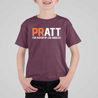 Pratt for Mayor Los Angeles T Shirt For Kid LA City Caliornia Pride Political Campaign Supporter
