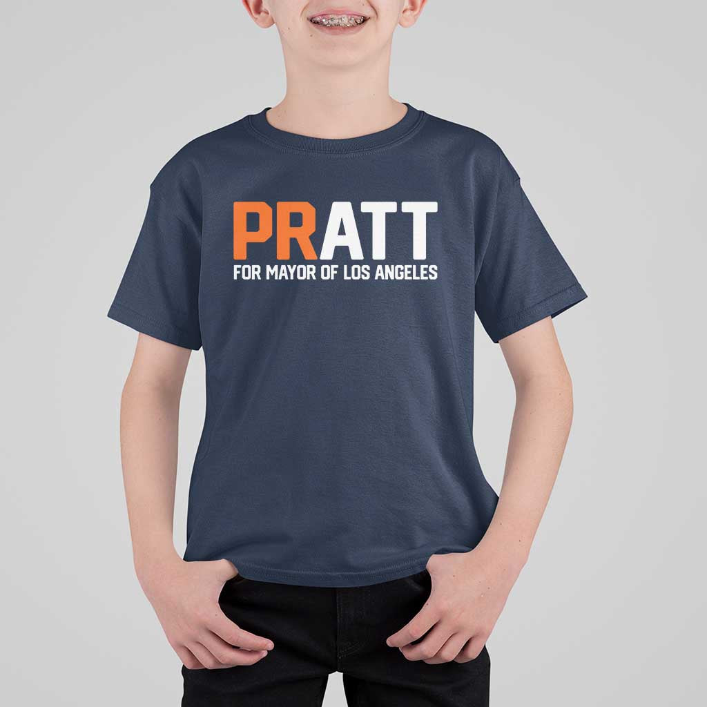 Pratt for Mayor Los Angeles T Shirt For Kid LA City Caliornia Pride Political Campaign Supporter