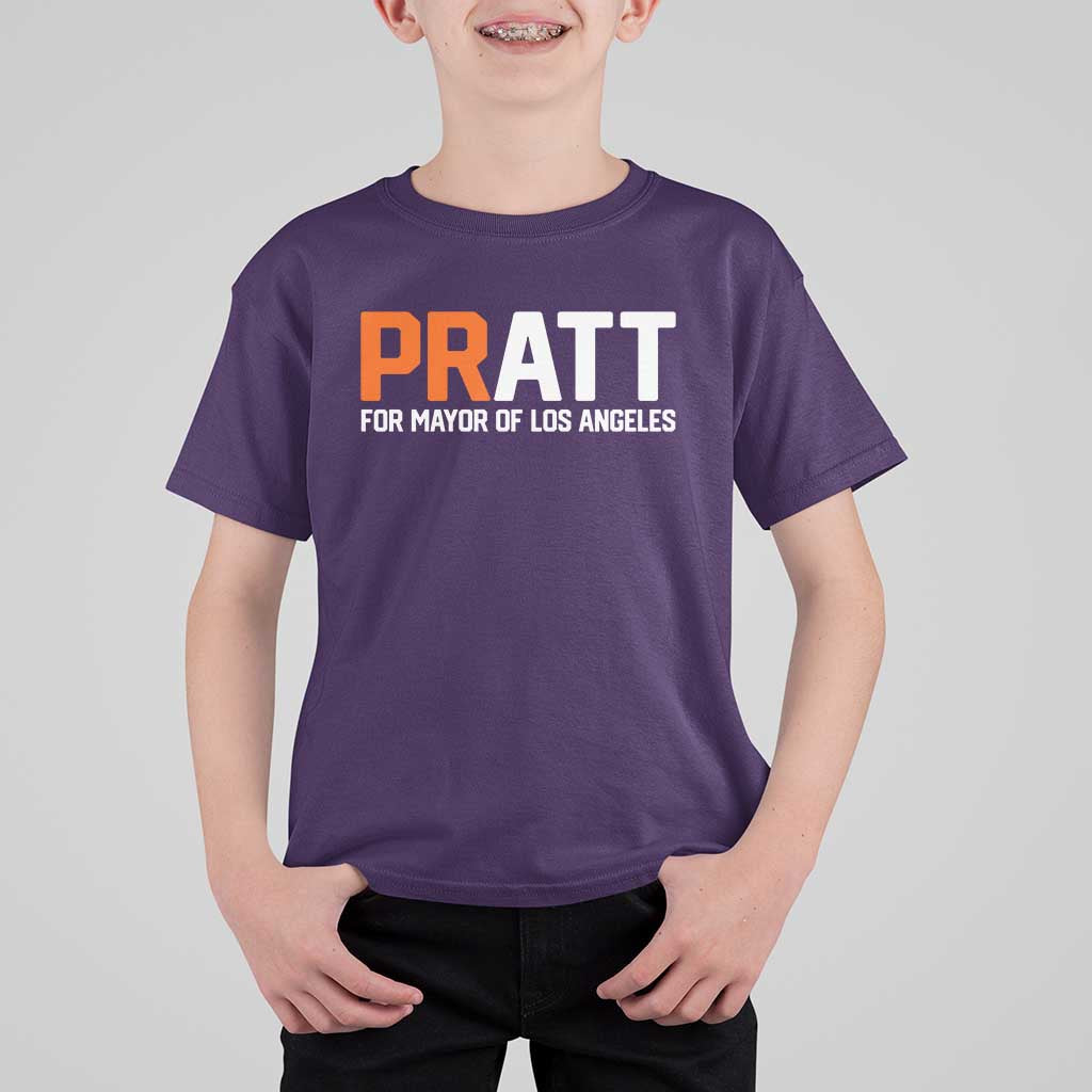 Pratt for Mayor Los Angeles T Shirt For Kid LA City Caliornia Pride Political Campaign Supporter