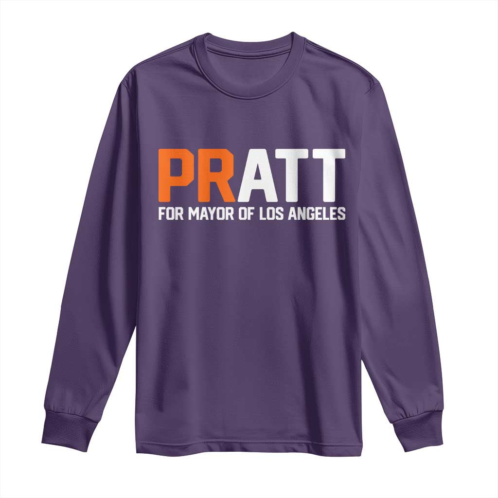 Pratt for Mayor Los Angeles Long Sleeve Shirt LA City Caliornia Pride Political Campaign Supporter