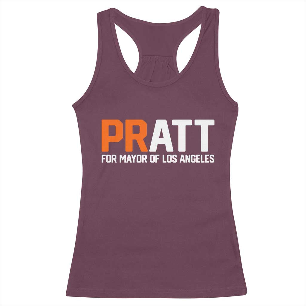 Pratt for Mayor Los Angeles Racerback Tank Top LA City Caliornia Pride Political Campaign Supporter