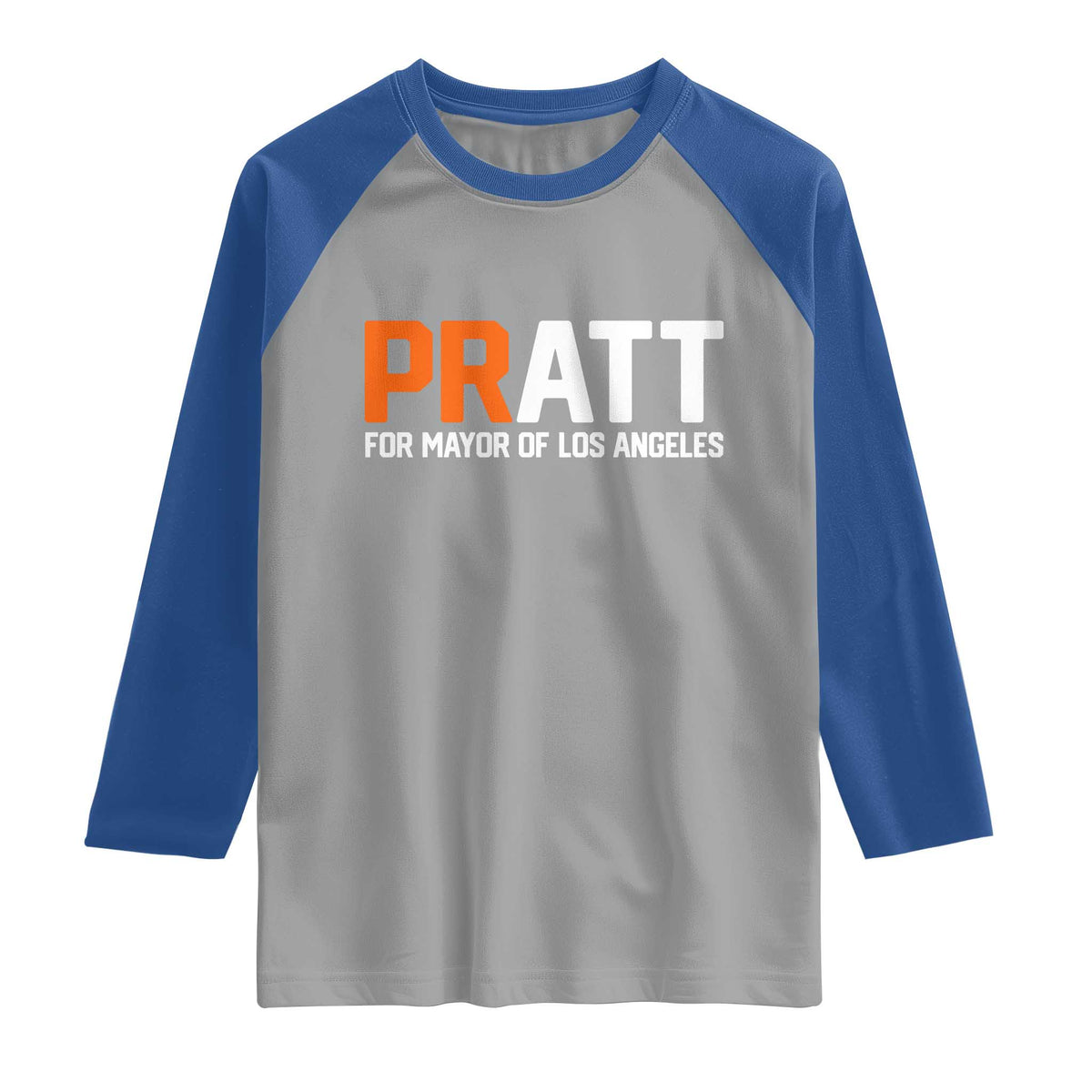 Pratt for Mayor Los Angeles Raglan Shirt LA City Caliornia Pride Political Campaign Supporter